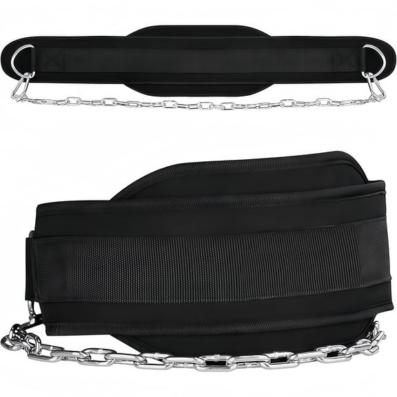 DEKEones Neoprene Waist Dip Belt for Weightlifting, Workout Pull Ups, Crossfit, Fitness