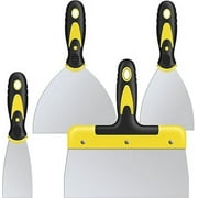 DEKEones Putty Knife Set, 4PCS Stainless Steel Scraper Paint Tool with Comfortable Grip for Drywall Repair, Wallpaper Removal and Plaster Scraping(2,4,6,8in)