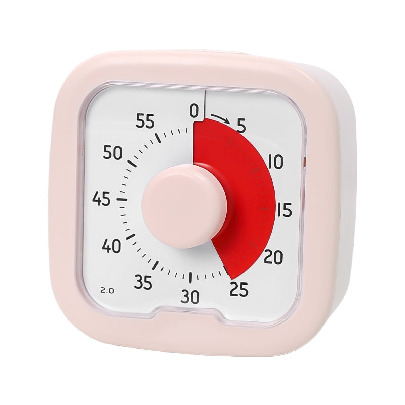 DEKEones Visual Timer with Protective Case, Disk 60 Minute Countdown ...