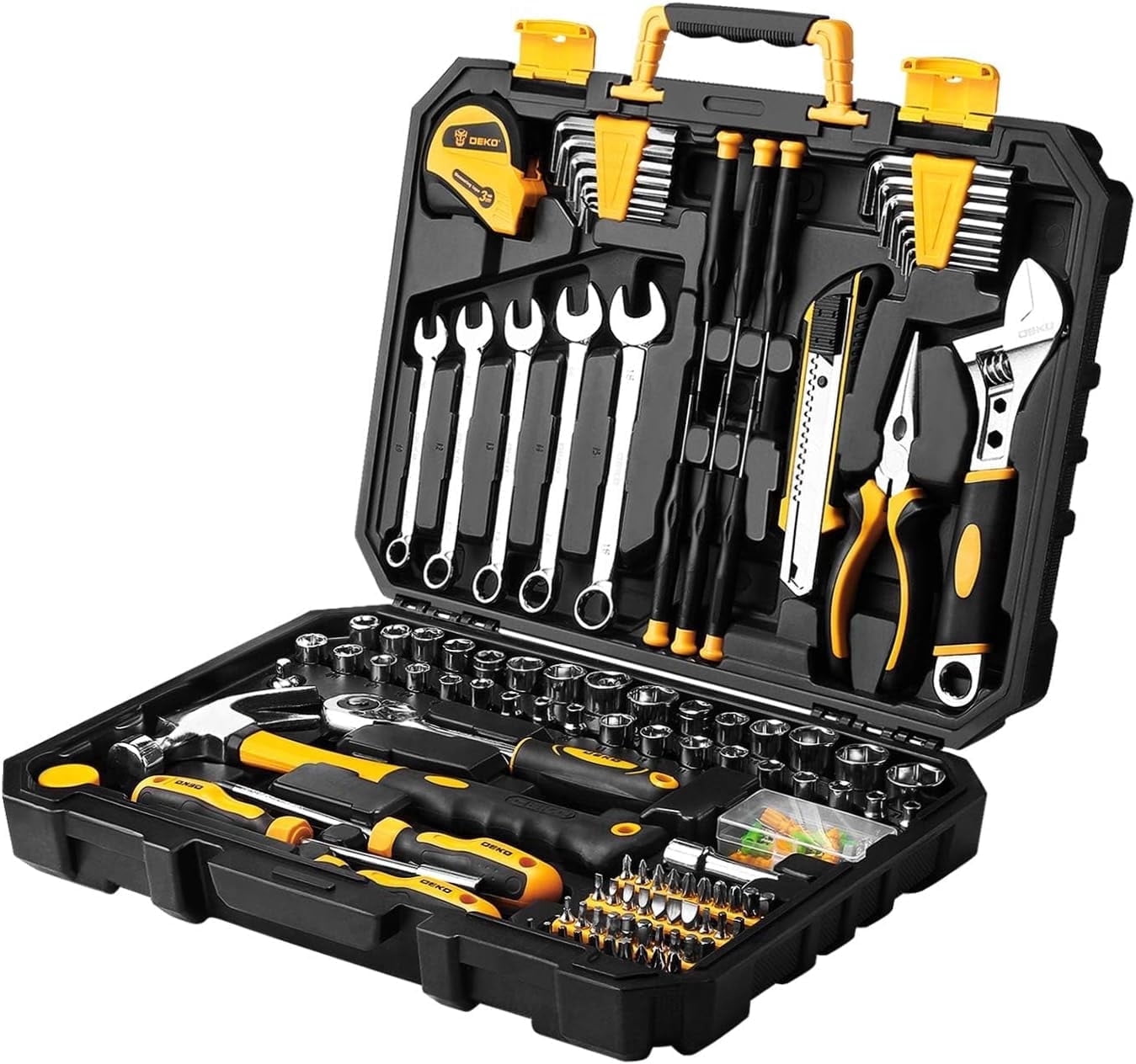 【美品】TOOL コレクターセット DEKOPRO, Household Tool Set, 158 Pieces, Silver, Plastic Toolbox