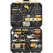 DEKOPRO 228 Piece Socket Wrench Auto Repair Tool Combination Package Mixed Tool Set Hand Tool Kit with Plastic Toolbox Storage Case