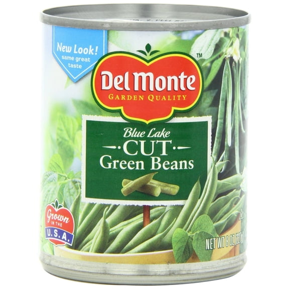 DEL MONTE BLUE LAKE Cut Green KKS1Beans, Canned Vegetables, 12 Pack, 8 oz Can