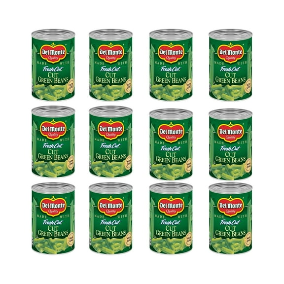 DEL MONTE FRESH CUT BLUE LAKE BSL1Cut Green Beans Canned Vegetables,14.5 Ounce (Pack of 12)