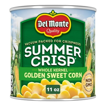 DEL MONTE Golden Sweet Whole Kernel Corn, Canned Vegetables, 11 oz Can