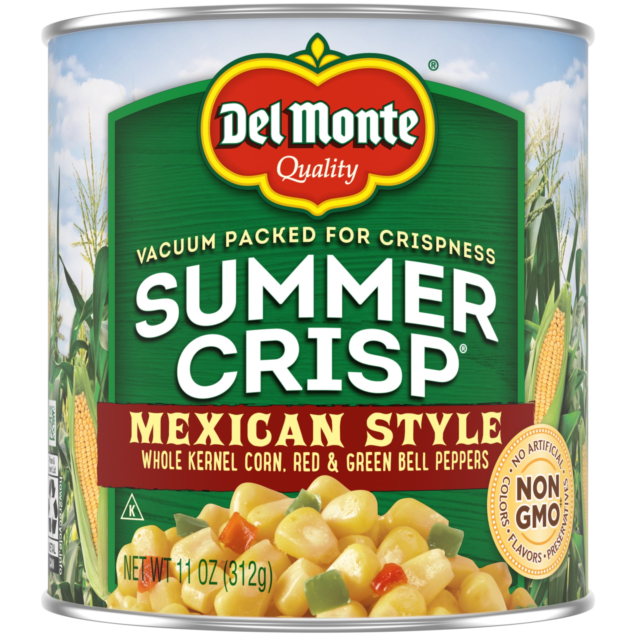 DEL MONTE SUMMER CRISP Mexican Style Corn with Whole Kernel Corn, Red