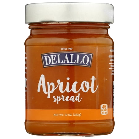 DELALLO - Apricot Spread 10OZ ( Pack of 6)