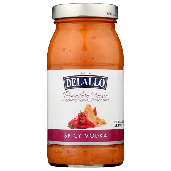 DELALLO - Pomodoro Fresco Spicy Vodka Sauce 25.25OZ ( Pack of 6)