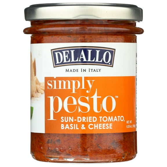DELALLO - Simply Pesto Sun-Dried Tomato, Basil & Cheese 6.35OZ ( Pack of 6)