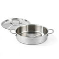 thumbnail image 1 of DELARLO Tri-Ply Stainless Steel 8 Quart Saute Pan with Lid Induction Rondeau Pot With Lid 13inch Deep Frying Pan Large Heavy Duty Style Compatible With All Cooktops Up to 500℉, 1 of 6