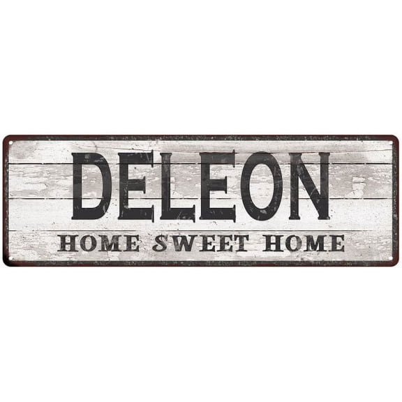 DELEON Home Sweet Home Country Look 6x18 Metal Sign 106180045492