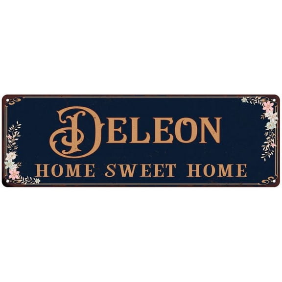 DELEON Home Sweet Home Victorian Look 6x18 Metal Sign 106180046492