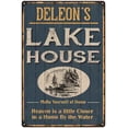 thumbnail image 1 of DELEON'S Lake House Blue Cabin Home Decor 8 x 12 Matte Finish Metal 108120038460, 1 of 1
