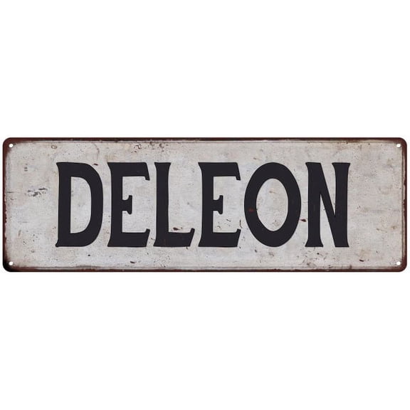 DELEON Vintage Look Gift Rustic Chic Metal Sign 6x18 206180036492