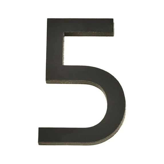 DELESYS 2.76 Inch House Number Sticker Acrylic, Number Plates for Stylish Decor, Self-Stick Acrylic Address Number Black Sign