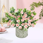 DELESYS Artificial Flowers Fake Flowers Simulation Bouquet Yasi Roses Home Living Room Decorative Flowers Wedding Gardening Arrangements Simulation Flowers, 35x20x20cm
