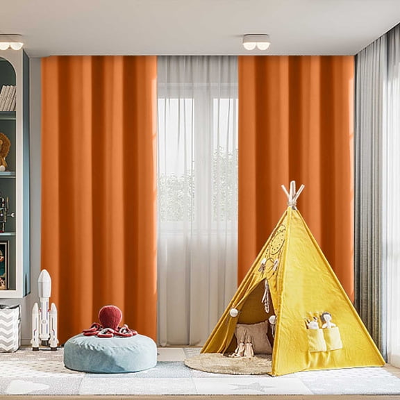 DELESYS Blackout Curtain for Living Room Thermal Insulated Window Treatment Curtain Long 63 inch Length Energy Saving Solid Grommet Top Blackout Drape, One Panel, 52" W x 63" L
