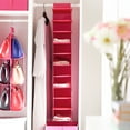 thumbnail image 1 of DELESYS Hanging Shoe Organizer 10 Tier Hanging Shelves for Closet Organizers and Storage System, Foldable Design, for Wardrobe, Baby Clothes Organization and Storage, 30*15*125cm Hot Pink, 1 of 7