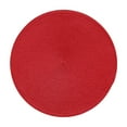 thumbnail image 1 of DELESYS Round Placemats - Washable Woven Non-Slip Round Table Mats, Woven Table Mat Place Mat Household and Oil-proof Pad Heat Insulation Pad,15-Inch Heat Resistant Table Placemats, 1 of 2