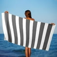 thumbnail image 1 of DELESYS Stripe Beach Towel Thin Terry Accessories Essentials Soft Super Absorbent Pool Travel Bath Swim Camping Towels Bulk Men Women Adults Gift, 150x75cm, 1 of 6