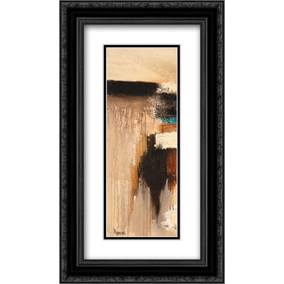 DELETE 2x Matted 14x24 Black Ornate Framed Art Print by Florenti