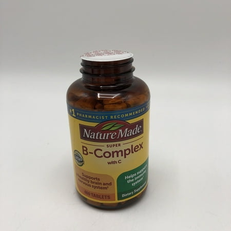 Nature Made Super B-Complex With Vitamin C & Folic Acid Tablets, 100 Count