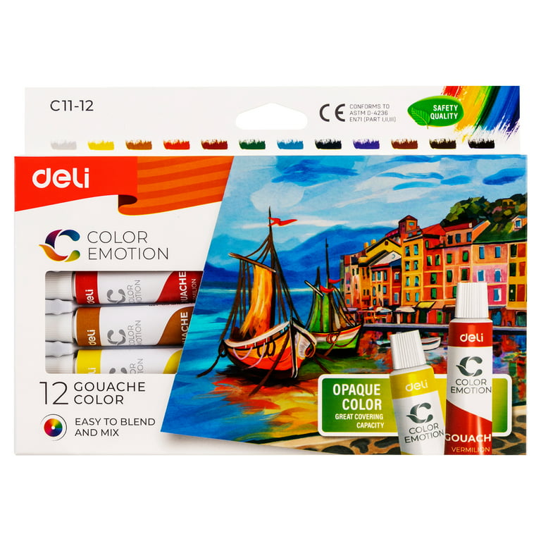 Deli 12 Colors Oil Pastels Professional Painting Oil Pastels Set