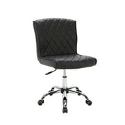 DELIA Desk Chair Armless, 18-24 Adjustable Height for Home Office, Conference Room, Bar, Waiting Area, Black