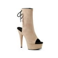 thumbnail image 1 of DELIGHT-1018FS, 6" Heel 1 3/4" Platform Open Toe/Heel Ankle Boot, 1 of 2