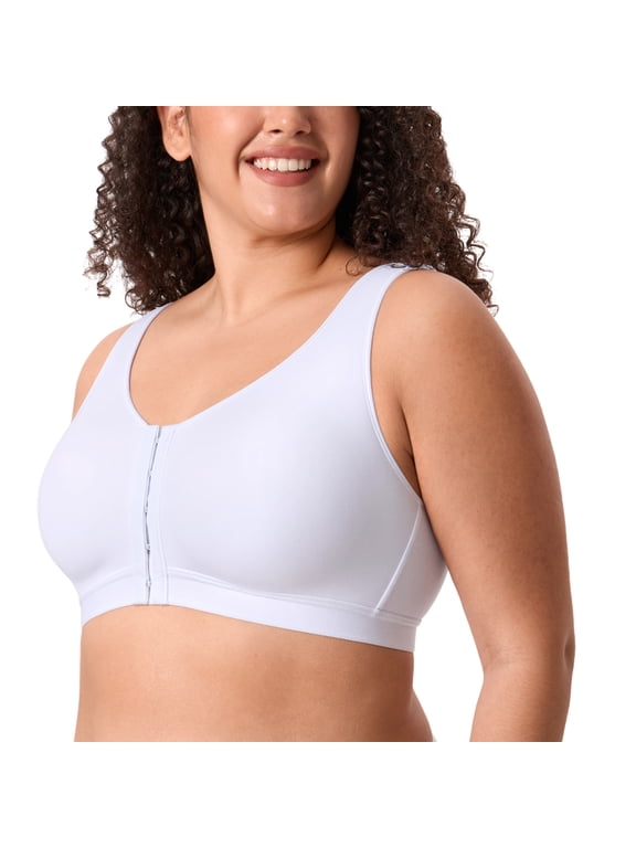 Inbarely Lift Front Closure Wireless Bras, Full Coverage, Plus Size, Unlined, for Women