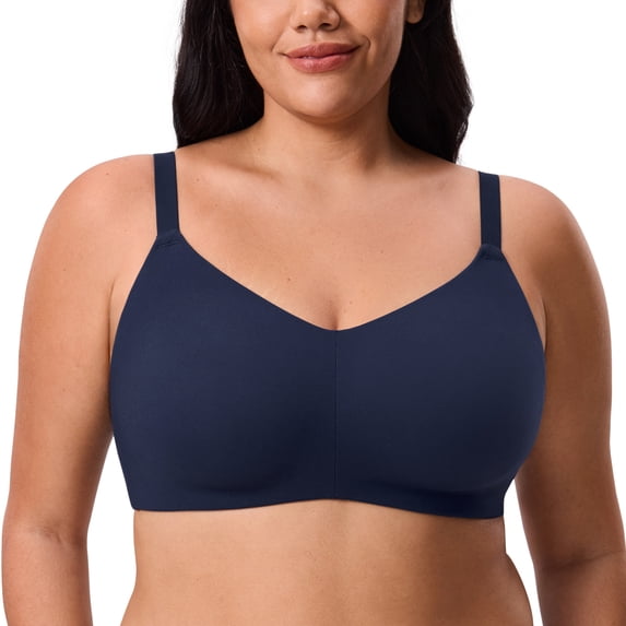 DELIMIRA Inbarely Lift Wireless Full Coverage Bras, Unlined, Plus Size, Seamless, Everyday Bralette, for Women