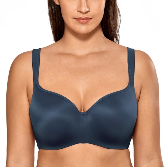 DELIMIRA Women's Balconette Full Coverage Bras For Women Lightly Padded Underwire