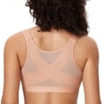 thumbnail image 1 of DELIMIRA Women's Full Coverage Front Closure Soft Cups Back Support Posture Bra Plus Size, 1 of 5