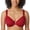 Dark Red, variant on DELIMIRA Women's Front Closure Bras Plus Size Full Coverage Underwire Unlined Lace Bra