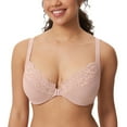 thumbnail image 1 of DELIMIRA Women's Front Closure Bras Posture Full Coverage Plus Size Lace Underwire Unlined Bra, 1 of 6