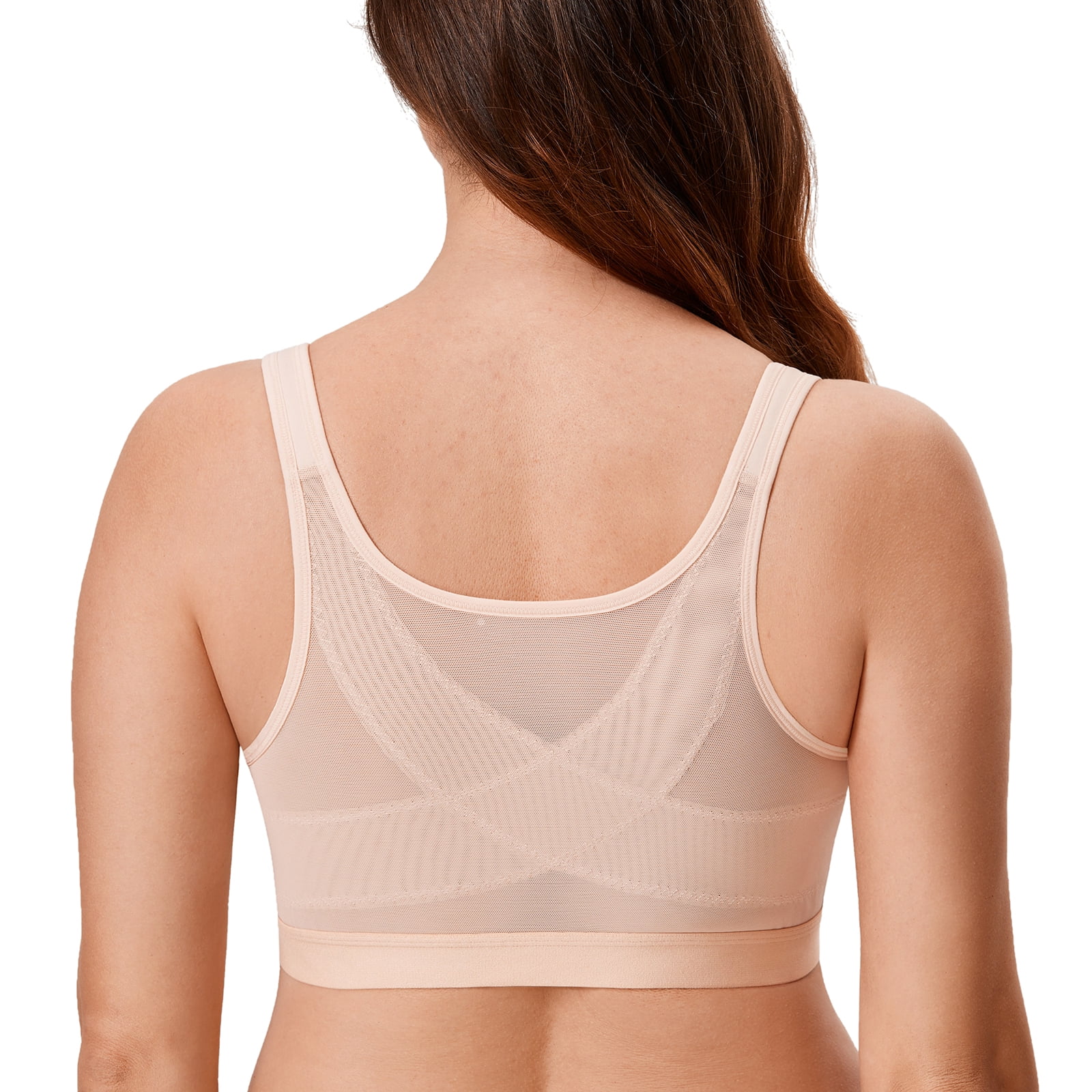 DELIMIRA Women's Front Closure Racerback Naadloze Beugel Ongevoerde Plunge Full Coverage Bra zwart 95G DELIMIRA Women's Front Closure Racerback Naadloze Beugel Ongevoerde Plunge Full Coverage Bra zwart 95G