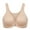 Beige, variant on DELIMIRA Women's Front Closure Bras Posture Full Coverage Plus Size Underwire Unlined Seamless Bra