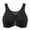 Black, variant on DELIMIRA Women's Front Closure Bras Posture Full Coverage Plus Size Underwire Unlined Seamless Bra