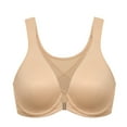 thumbnail image 1 of DELIMIRA Women's Front Closure Bras Posture Full Coverage Plus Size Underwire Unlined Seamless Bra, 1 of 4