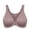 Mochaccino, variant on DELIMIRA Women's Front Closure Bras Posture Full Coverage Plus Size Underwire Unlined Seamless Bra