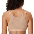 thumbnail image 1 of DELIMIRA Women's Front Closure Posture Wireless Back Support Full Coverage Bra Plus Size, 1 of 6