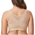 thumbnail image 1 of DELIMIRA Women's Front Closure Posture Wireless Full Coverage Bra Plus Size, 1 of 4