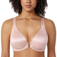 thumbnail image 1 of DELIMIRA Women's Front Closure Racerback Bra Seamless Plunge Underwire Unlined Bras, 1 of 6