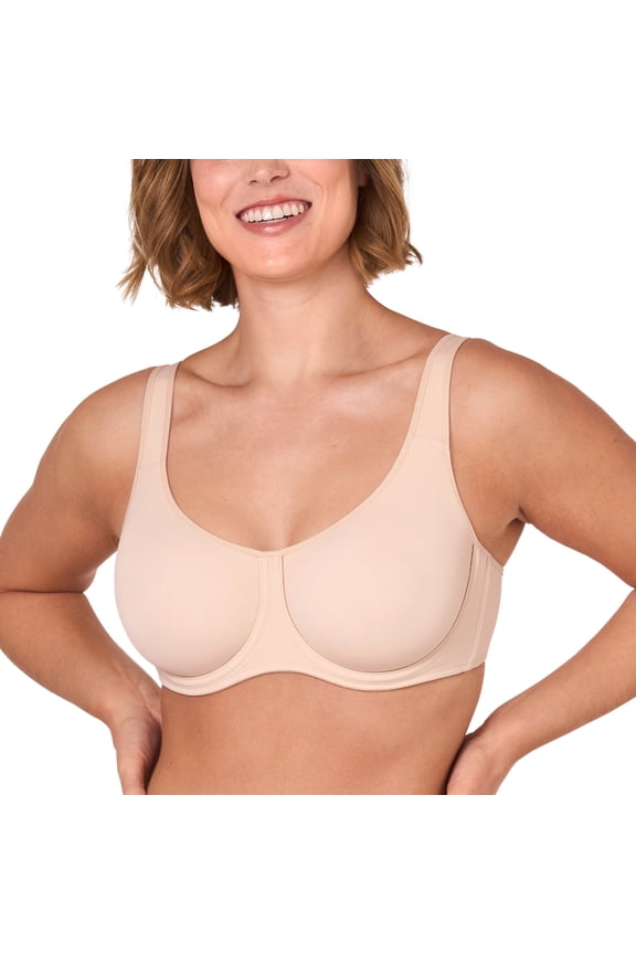 Women's Full Coverage Bra Plus Size Supportive Outside Underwire Unlined Bras
