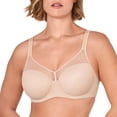 thumbnail image 1 of DELIMIRA Women's Full Coverage Bras Underwire Lightly Padded Plus Size Tshirt Sheer Bra, 1 of 4