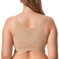 thumbnail image 1 of DELIMIRA Women's Inbarely Plus Front Closure Bras Posture Wireless Full Coverage Plus Size Unlined Bra, 1 of 4