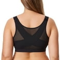 thumbnail image 1 of DELIMIRA Women's Inbarely Plus Front Closure Bras Posture Wireless Full Coverage Plus Size Unlined Bra, 1 of 3