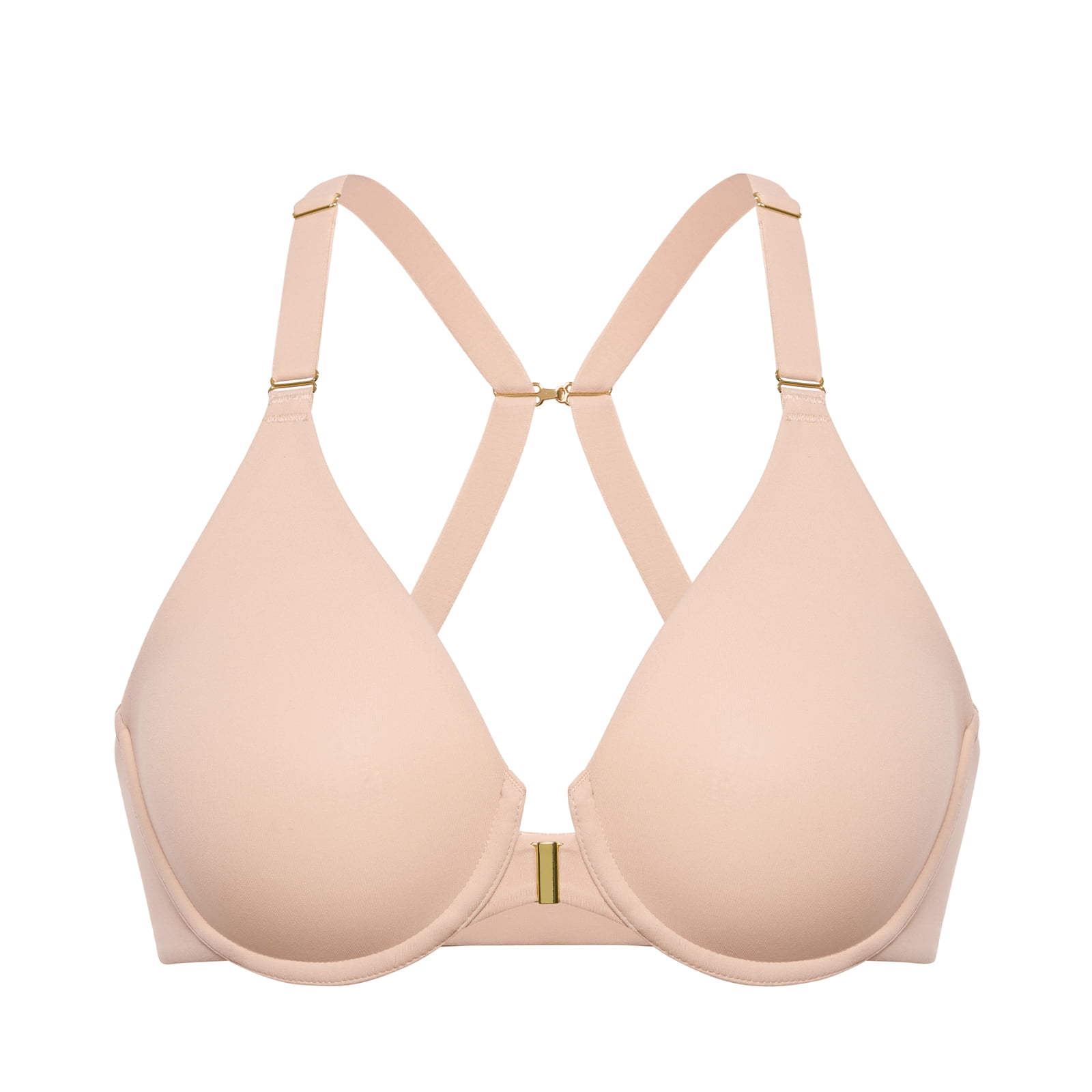 DELIMIRA Women's Inbarely Plus Front Closure Bras Racerback Full ...