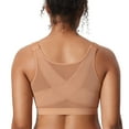 thumbnail image 1 of DELIMIRA Women's Inbarely Plus Posture Bras Front Closure Lightly Padded Wireless Full Coverage Bra, 1 of 6
