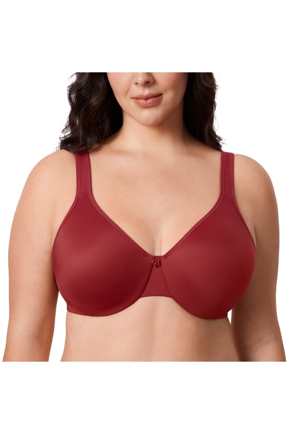 Women's Minimizer Bra Plus Size Underwire Full Coverage Seamless Bras