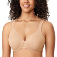 thumbnail image 1 of DELIMIRA Women's Minimizer Bra Plus Size Underwire Smooth Full Coverage Seamless Bralette, 1 of 4